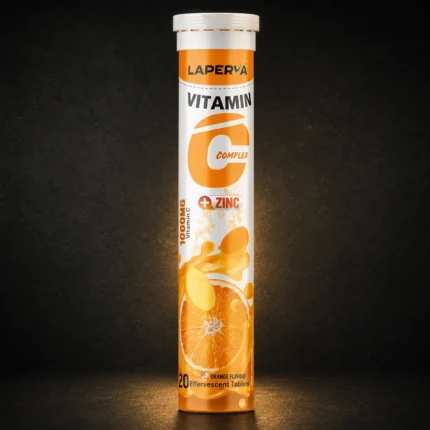 Vit C + Zinc 1000mg Effervescent 20 Tabs
