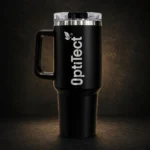Black Stainless Mug with Handle 40oz