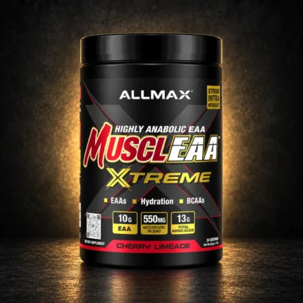 ALLMAX Nutrition AM muscle EAA extrm cherry limeade product package