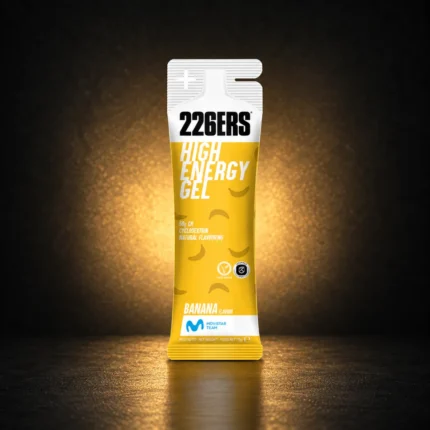 226ERS High Energy Gel Banana 76g on BroTein dark gold background