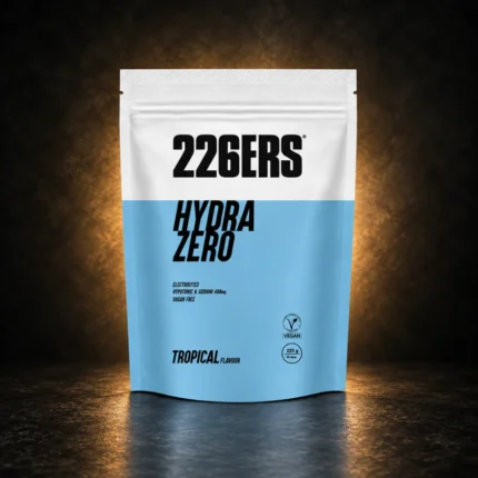 226ERS Hydrazero Tropical 225g on BroTein dark gold background