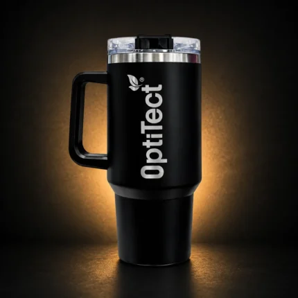 Black Stainless Mug with Handle 40oz
