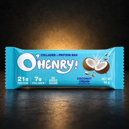 O’Henry Colalagen + Protein bar Coconut cream product package