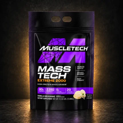 MuscleTech MT mass tech extreme 2000 vanila milkshake 12 lb product package