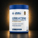 Applied Nutrition Creatine Monohydrate 500g on BroTein dark gold background