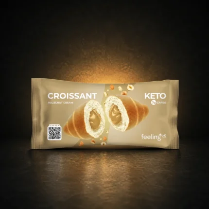 Feeling OK Hazelnut Cream Keto Croissant single package