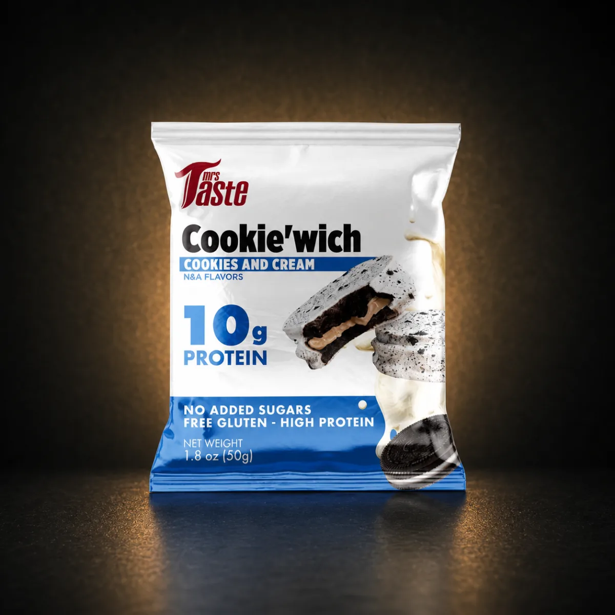 Mrs Taste Cookies and Cream Mrs Taste Cookies and Cream product package