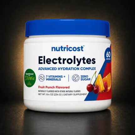 Nutricost Electrolytes Fruit Punch product package