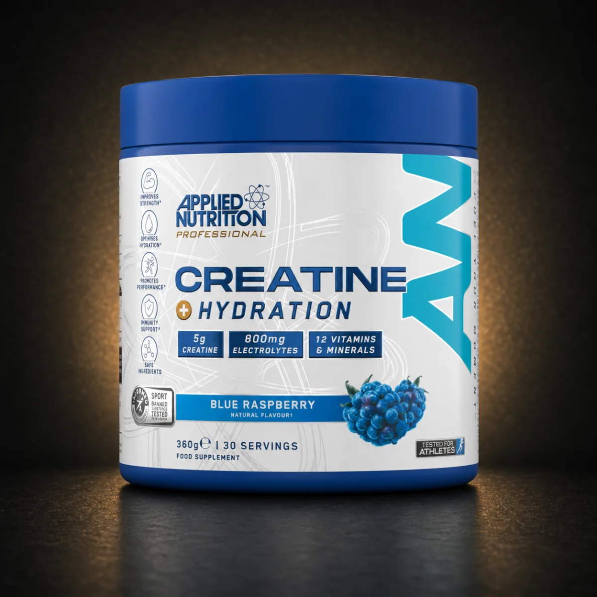 applied nutrition creatine hydration blue raspberry applied nutrition creatine hydration blue raspberry product package