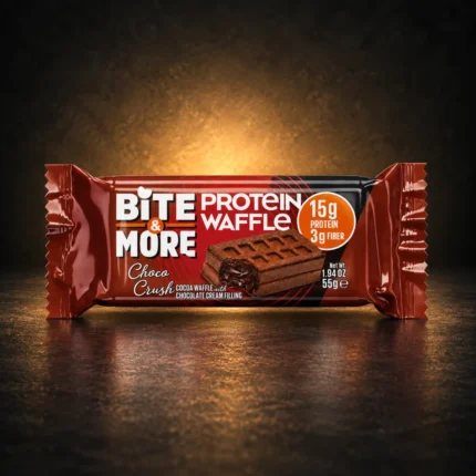 bite more protein waffle choco crush 55g product package