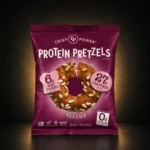 crisp power protein pretzels sesame product package