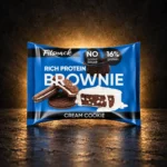 fitsnack rich protein brownie cream cookie 50g