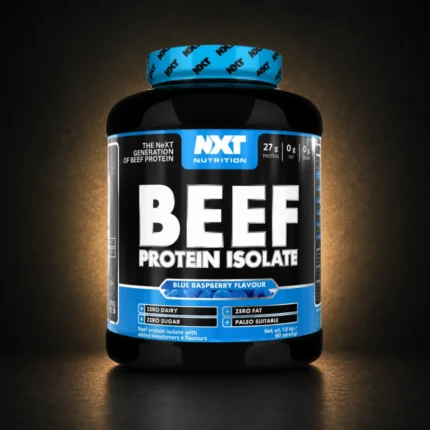 nxt nxt beef protein isolate blue raspberry product package