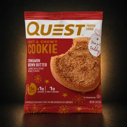 quest cinnamon brown butter cookies product package