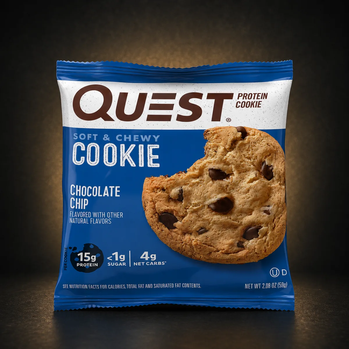 quest cookie chocolate chip quest cookie chocolate chip product package
