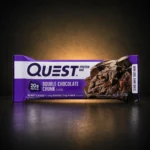 quest double chocolate chunk bar product package