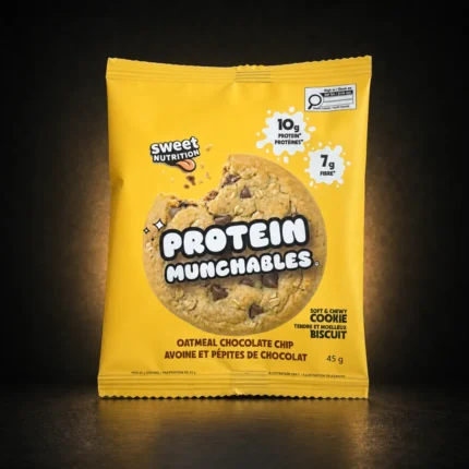 sweet nutrition protein munchables oat meal choc chip product package